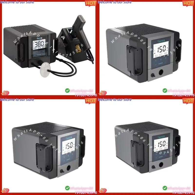 Desoldering Pump Electric Vacuum Station - محطة لحام QUICK TV2 2026، مضخة