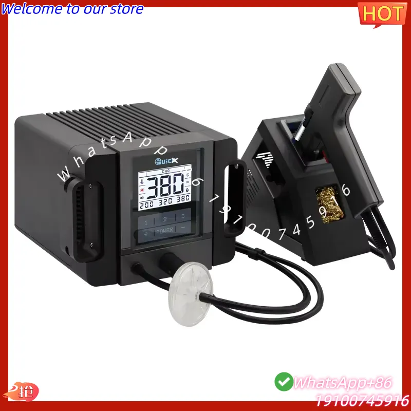 محطة لحام QUICK TV2 2026، مضخة - مراجعة Desoldering Pump Electric Vacuum Station وسعره